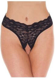 String Ouvert - Talle unique - Noir