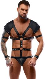 Body harnais Noir