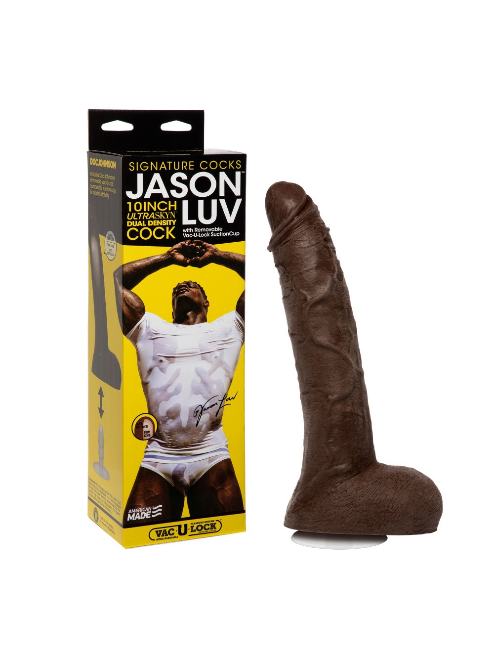 Gode XXL avec testicules Jason Luv 25,4 cm Signature Cocks