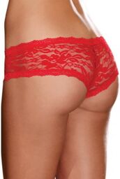 Panty en Dentelle Rouge Rouge