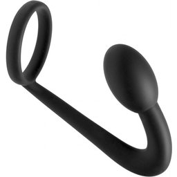 - Anneau pénien et plug prostatique - Noir