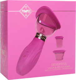 Délicieux - Pompe Rechargeable pour Vulve et Seins - Rose