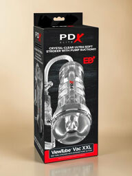 Masturbateur transparent avec pompe à succion réglable XXL