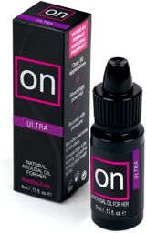 Huile Aphrodisiaque Stimulante pour Clitoris ON Ultra 5 ml Noir