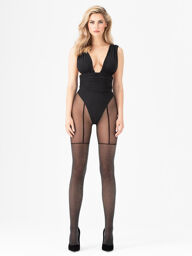 Collant Stardust 40 den - noir paillettes
