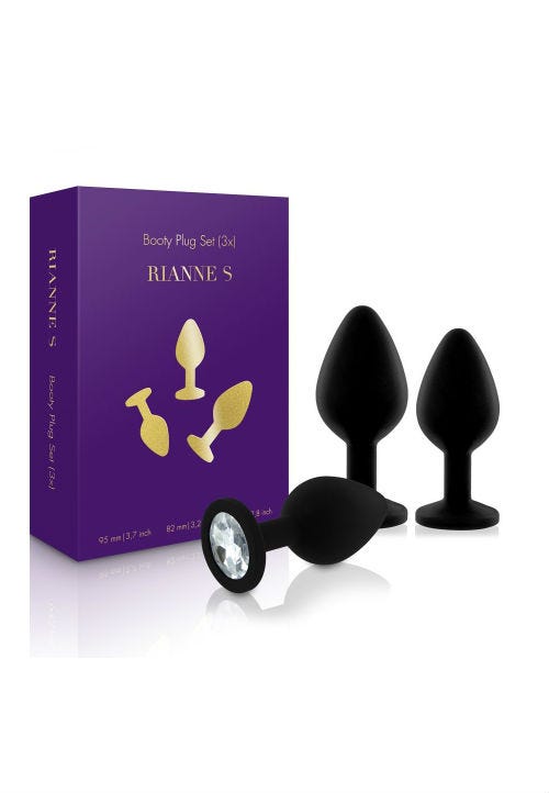 Coffret Booty Plug Anal Noir