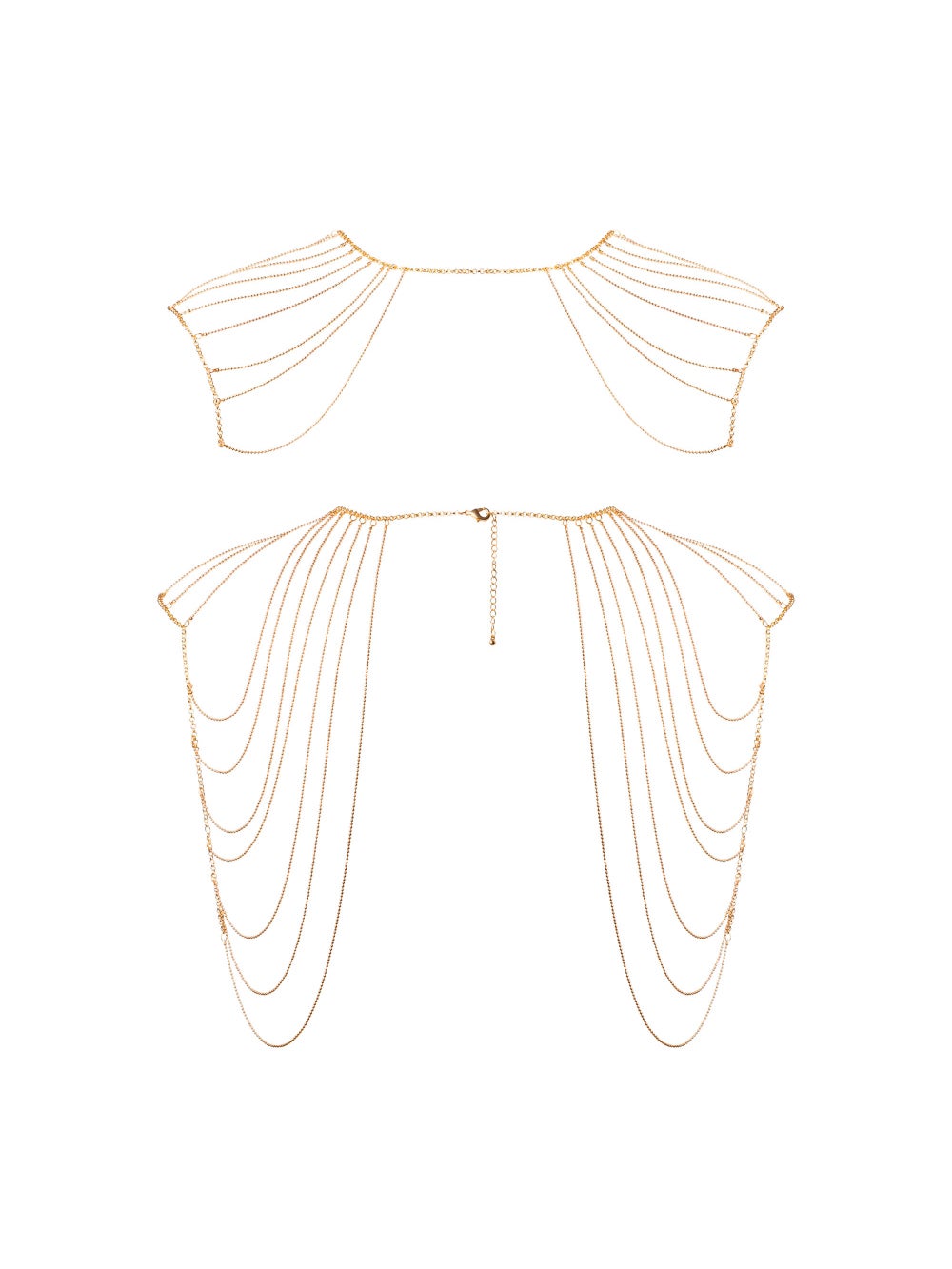Bijoux d'Épaules et de Dos en Chaînettes Métalliques Magnifique